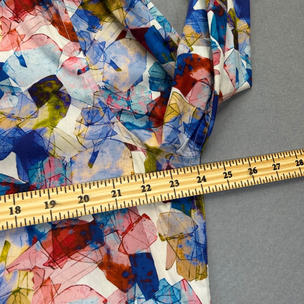 Robert Graham Mens L Classic Fit Abstract Watercolor Long Sleeve Button Up Shirt - Picture 5 of 9